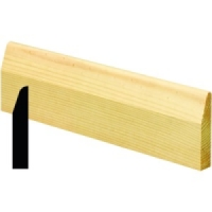Wickes Pine Chamfered Skirting 15x69x2400mm Pack 8