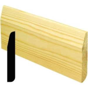 Wickes Dual Purpose Pine Large Round/Chamfered Skirting 15x9