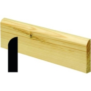 Wickes Pine Large Round Skirting 15x69x2400mm Pack 8