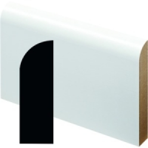 Wickes Fully Finished MDF Large Round Skirting 14.5x94x2400m