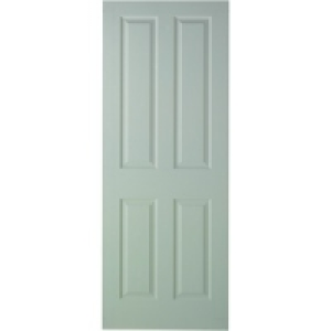 Wickes Stirling Internal Fire Door White Grained Moulded 4 P
