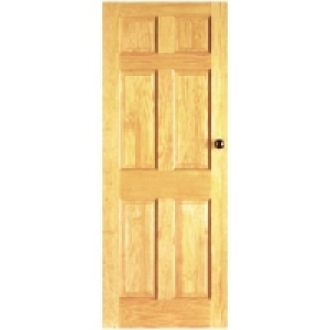 Wickes Durham Internal Fire Door Clear Pine 6 Panel 1981x838