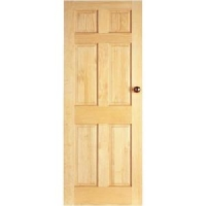 Wickes Durham Internal Fire Door Clear Pine 6 Panel 1981x686