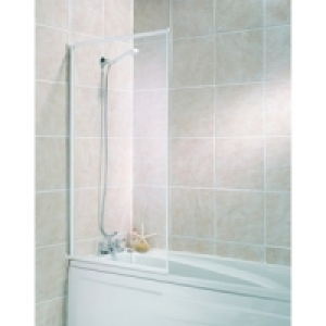 Wickes Bath Screen White Effect Frame £39.99