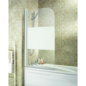 Wickes Half Bath Screen White Effect Frame £59.99