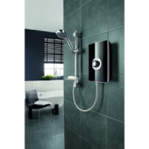 Trition Style 9.5kW Electric Shower Black Gloss Effect