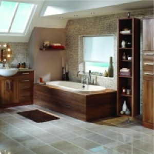 Wickes Montrose Decor Shelf Walnut 2400mm