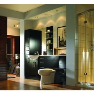 Wickes Sydney Decor Shelf Black Gloss 2400mm
