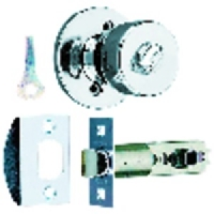Wickes Privacy Door Knob Set Chrome Effect &pound;16.29