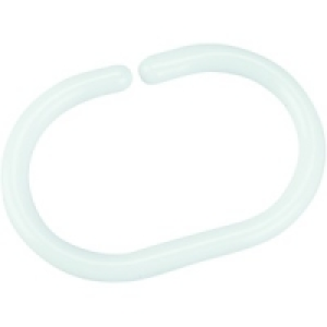 Wickes Shower Curtain Rings White Pack 12 &pound;4.49