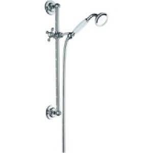 Wickes Traditional Shower Riser Rail Kit Chrome