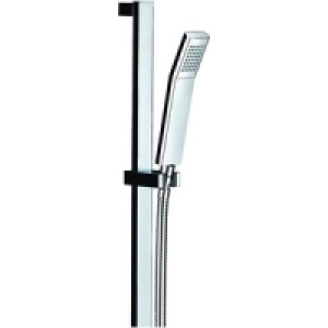 Wickes Square Shower Riser Rail Kit Chrome