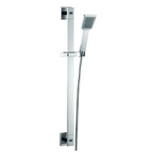Wickes Lineage Shower Riser Rail Kit Chrome