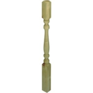 Wickes Traditional Deck Post 1193x80x80mm Green