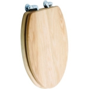 Wickes Soft Close Solid Oak Toilet Seat