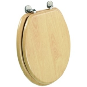 Wickes Beech Effect Toilet Seat