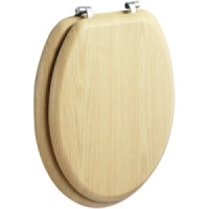 Wickes Oak Effect Toilet Seat