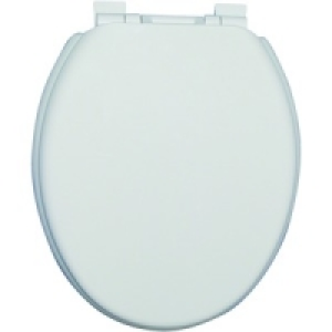 Wickes Plastic White Toilet Seat