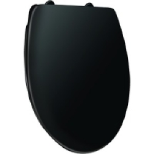Wickes Thermoplastic Black Toilet Seat