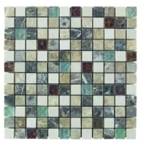 Wickes Emperador Brown & Cream Tumbled Glass & Stone Mix Mos £49.95