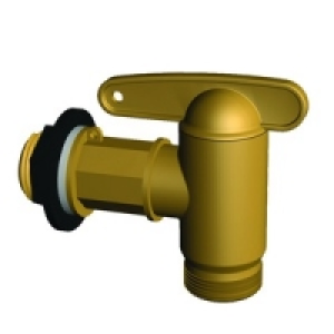 Wickes Aqua Universal Brass Effect Water Butt Tap 3/4 Inch