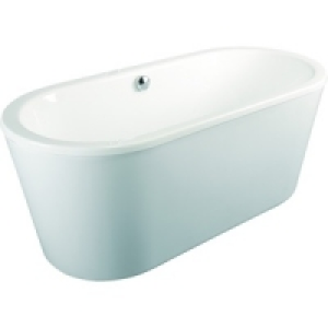 Wickes Versa Freestanding Bath & Panel White 1740mm