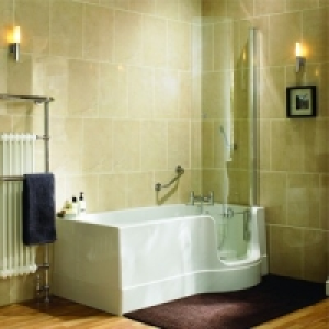 Wickes Canberra Easy Access Bath Left Hand White 1700mm