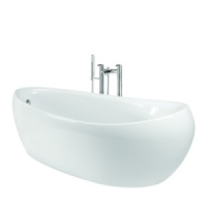 Wickes Cocoon Freestanding Bath White 1750mm