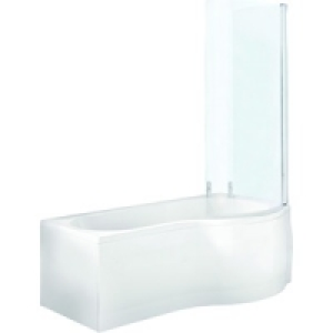 Wickes Santa Fe Shower Bath Right Hand White 1700mm £192.99