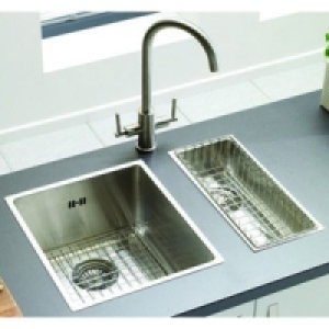 Wickes Flush Inset Full Length Half Bowl Kitchen Sink Stainl