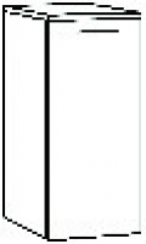 Mid Tower Unit White 400mm