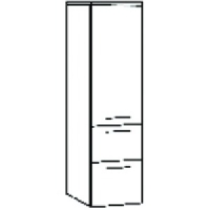 Tall Tower Unit White 400mm