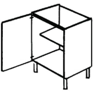 Wickes New Jersey Base Unit Highline 500mm £140.00