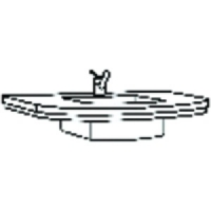 Wickes Mode Curved Vanity Basin 900mm