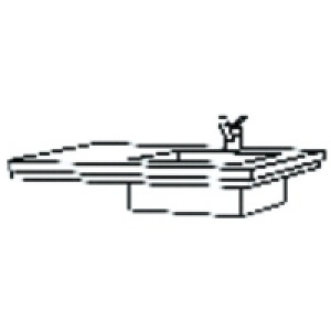 Wickes Mode Vanity Bowl Basin Left Hand 900mm