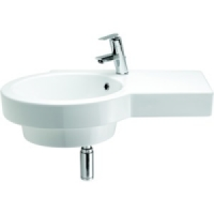 Wickes Sesto Offset Basin Left Hand 750mm