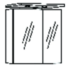 Wickes Bathroom Mirror Cabinet Gloss White 600mm