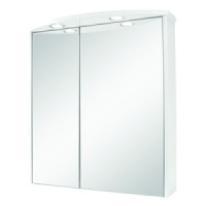 Wickes Bathroom Illuminated Double Mirror Cabinet White 600m £99.00