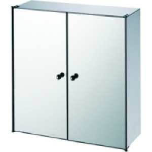 Wickes Bathroom Double Mirror Cabinet Stainless Steel 440mm £86.99
