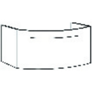 Wickes Bathroom Curved Drawer Cabinet Gloss White 900mm £336.00