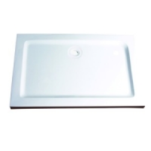 Wickes 40mm Stone Resin Rectangular Shower Tray White 1200x8 &pound;185.00