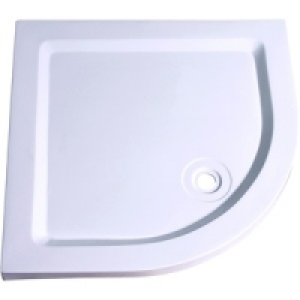 Wickes 40mm Stone Resin Quadrant Shower Tray White 900mm