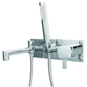 Wickes Yaran Wall Mounted Bath Shower Mixer Chrome