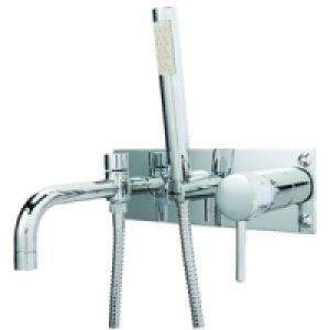 Wickes Mirang Wall Mounted Bath Shower Mixer Chrome