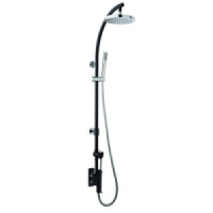 Wickes  Wickes Revolve Thermostatic Mixer Shower Black