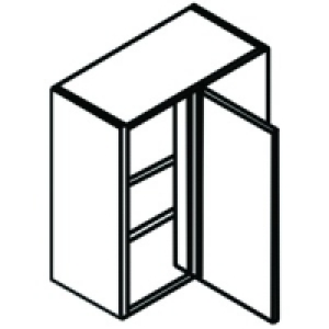 Wickes Calgary Closed Corner Wall Unit 625mm