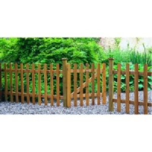 Wickes Pale Picket Fence 1.8mx0.9m Autumn Gold