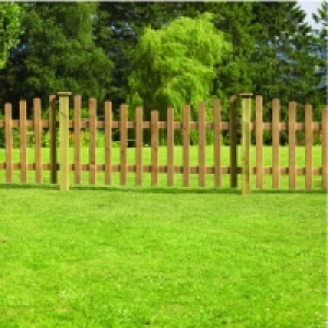 Wickes Crescent Picket Fence 1.8mx0.9m Autumn Gold