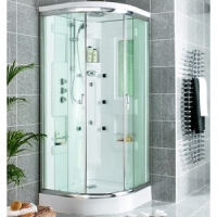 Wickes  Wickes Quadrant Shower Cabin With Monsoon Fixed Head & Roof 