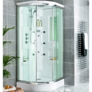 Wickes Quadrant Shower Cabin With Monsoon Fixed Head & Roof